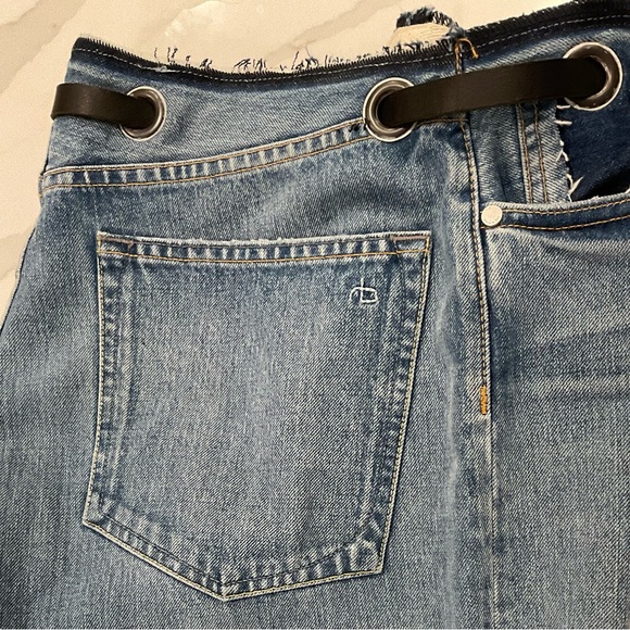RAG & BONE WOMENS SUPER HIGH RUTH STRAIGHT LEG JEANS-RARE - Picture 4 of 16
